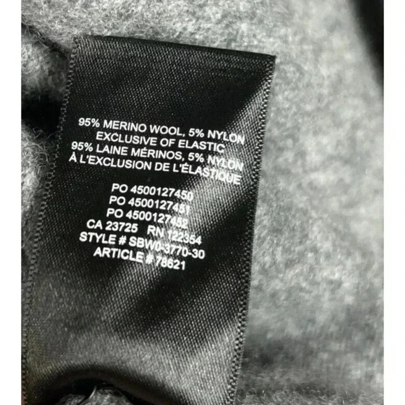 Babaton Aritzia Open Front Merino Wool Cardigan Shawl Pockets Gray Color Sz XS - Picture 4 of 7